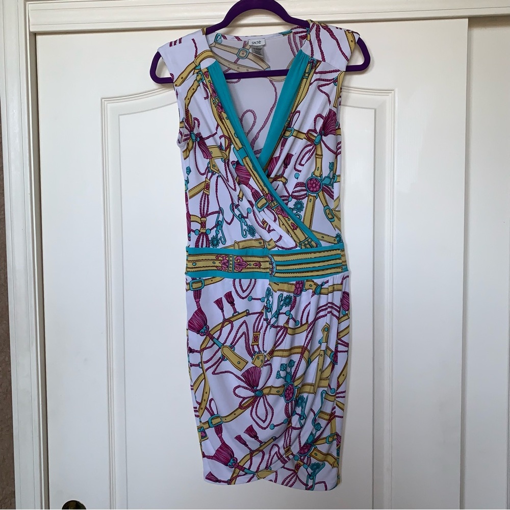 Cache S Equestrian Tassel Sleeveless Dress